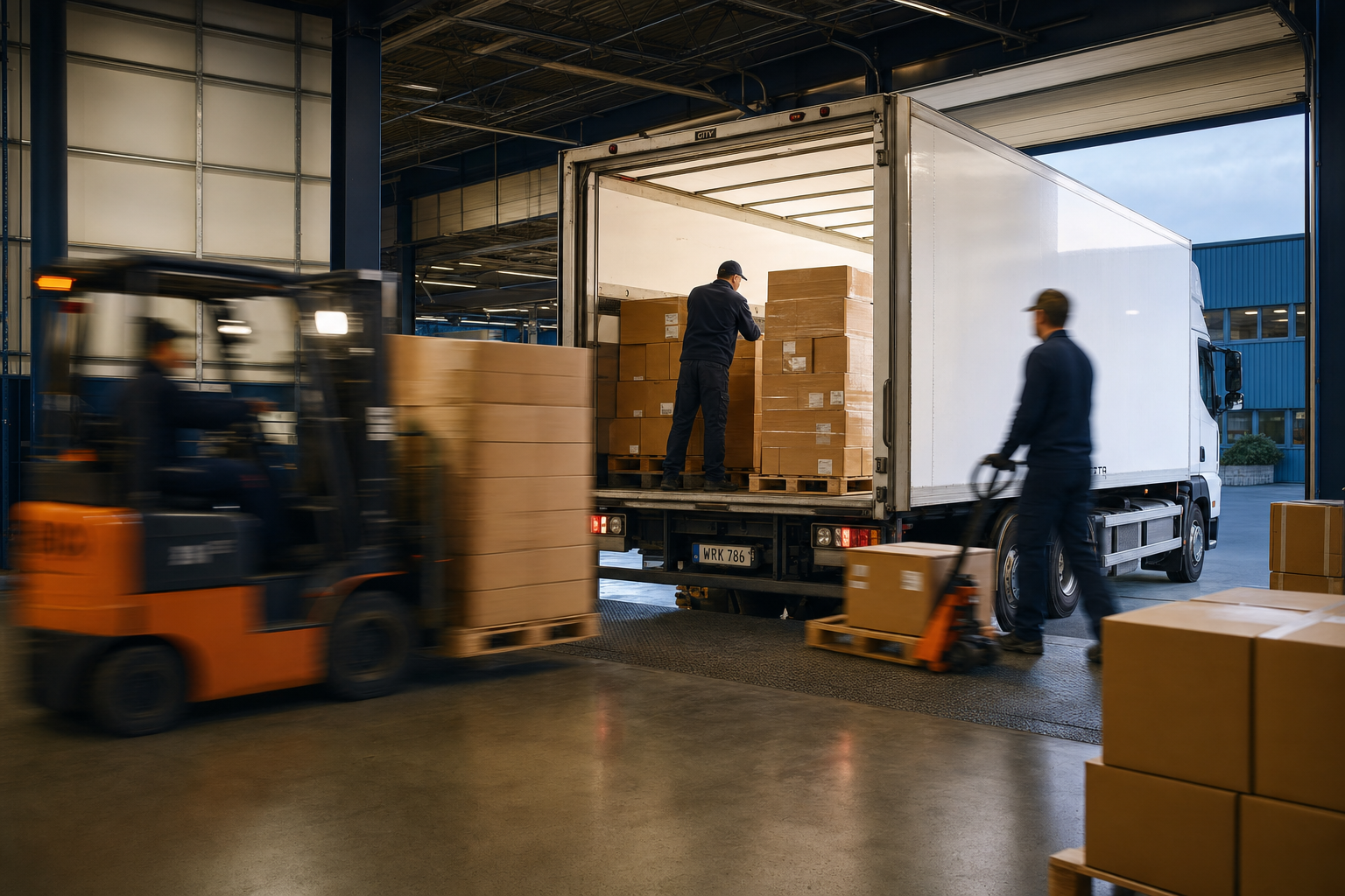 Freight loading dock operations